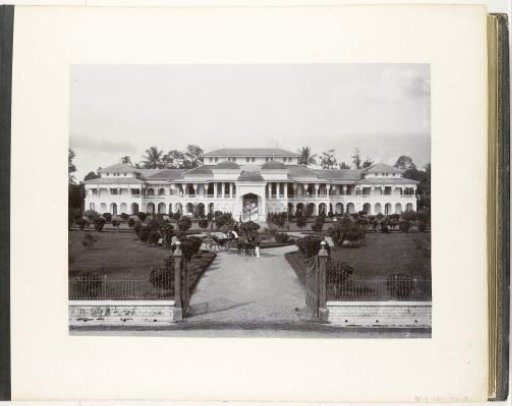 View of the palace of the Sultan of Deli, Sumatra (Palace of the Sultans of Deli)