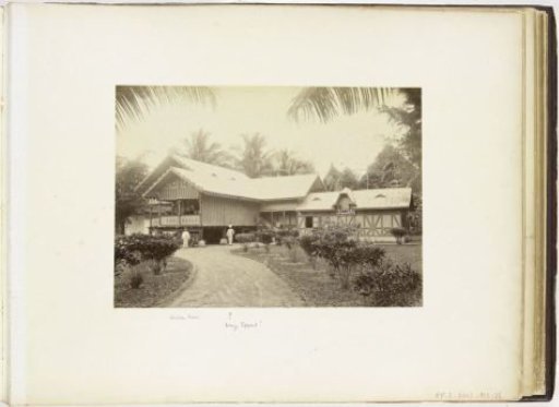The house and studio of the photographer H. Ernst, Langkat Sumatra