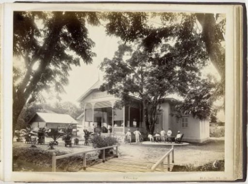 View of Sociëteit Klambir, Langkat Sumatra