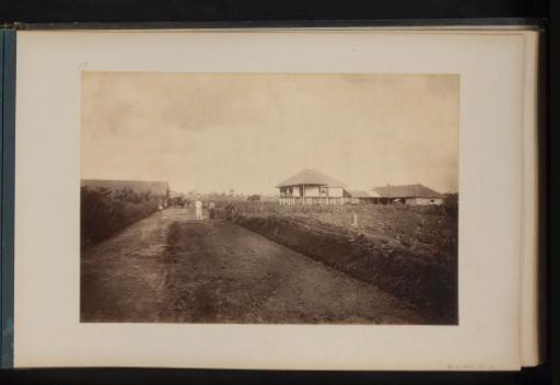View of a plantation with the assistants' house in Quala Mintchirim, Sumatra