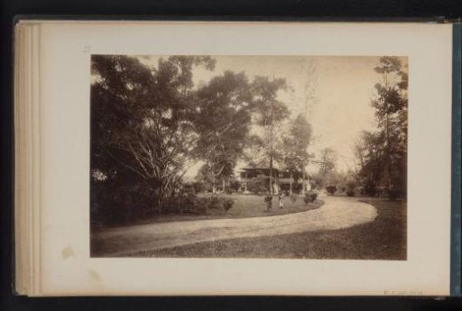 View of the administrator's house in Loeboe Dalam, Sumatra