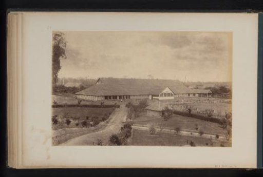 View of a tobacco fermentation shed at the Stabat Plantation in Langkat, Sumatra