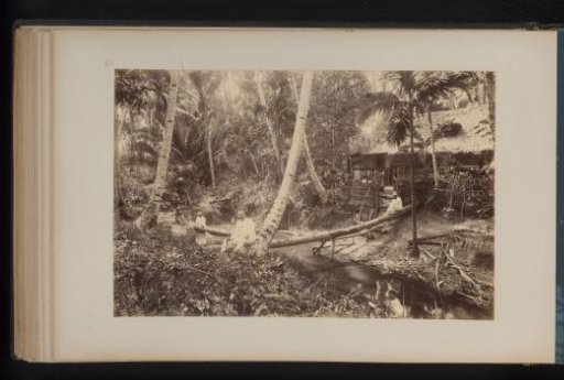 View of a kampong in Bedagei, Sumatra