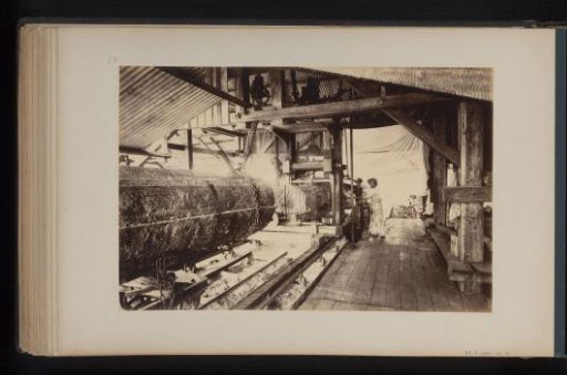 View of a sawmill in Lau-Boentoe, Sumatra