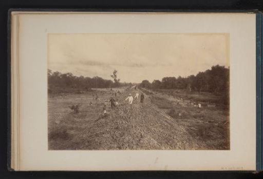 Constructed dam on the Stabat plantation, Sumatra