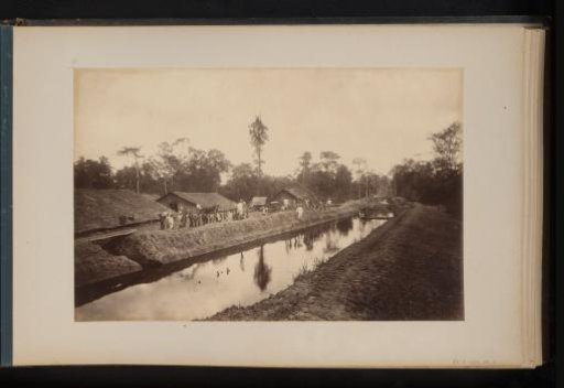 Canal on the Stabat plantation, Sumatra
