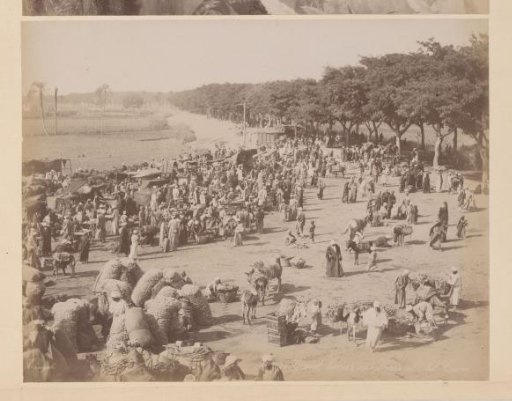 View of a street market in Cairo, Egypt