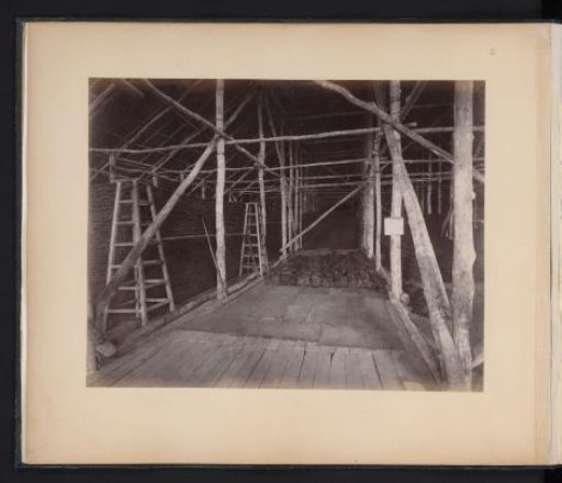 Tobacco shed, probably in Langkat, Sumatra