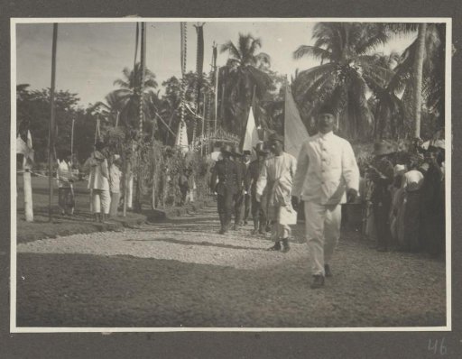 Procession at the jubilee of the Sultan of Langkat