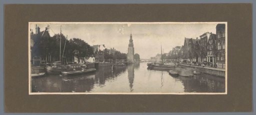 View of the Oude Schans and the Montelbaanstoren, looking towards the IJ, Amsterdam