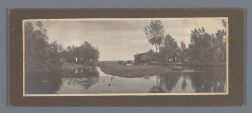 Landscape with farm and cattle by the water, (North Holland?), Netherlands