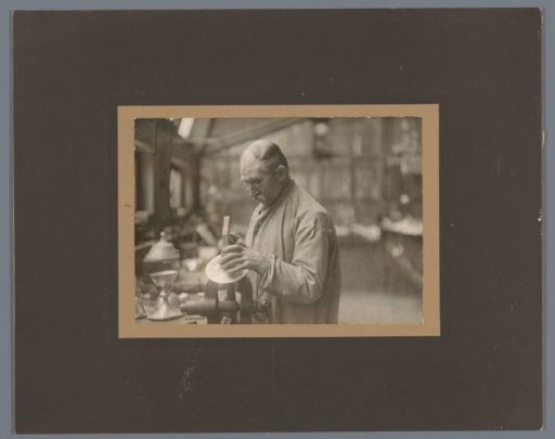 Copper or tin worker at work