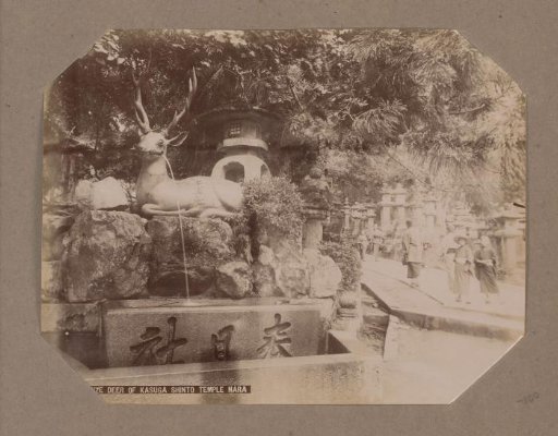 Bronze deer of the Kasuga-taisha Temple in Nara, Japan