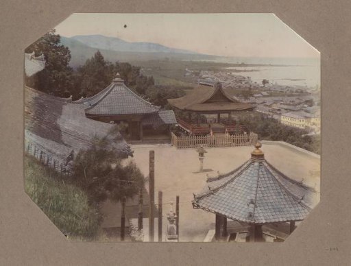 View of the Mii-dera temple complex in Otsu, Japan