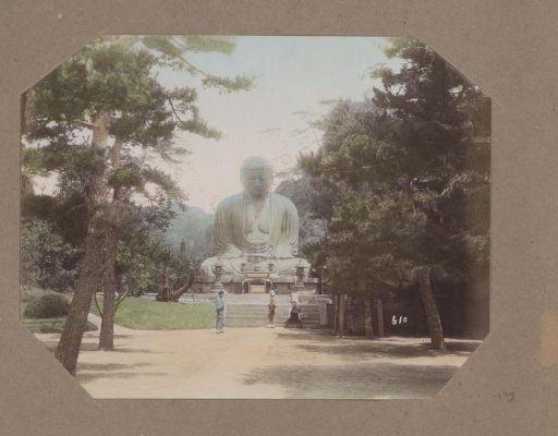 View of the Daibutsu (Great Buddha) of Kamakura, Japan