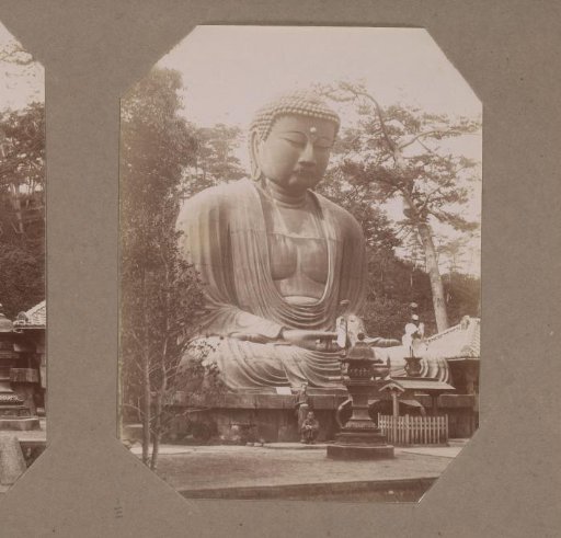 View of the Daibutsu (Great Buddha) of Kamakura, Japan