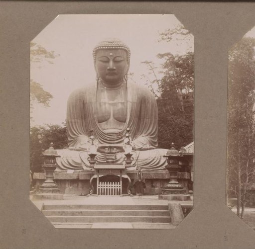 View of the Daibutsu (Great Buddha) of Kamakura, Japan