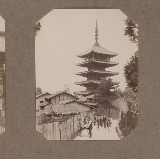Temple complex with a pagoda, Japan