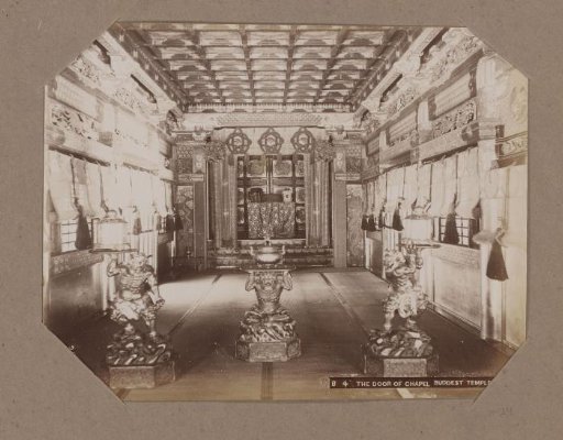 Entrance to the prayer room in the Iemitsu temple in Nikko, Japan