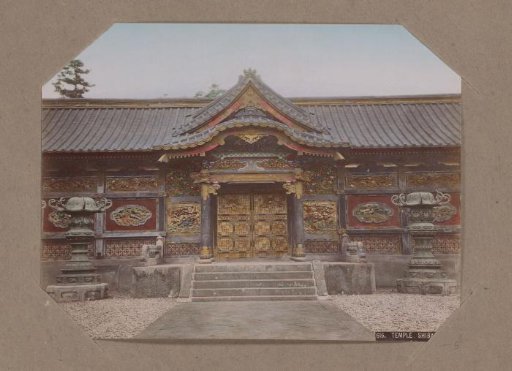 Gate of a temple in Shiba, Tokyo, Japan