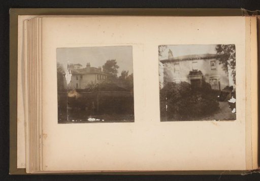 Two photographs of a villa