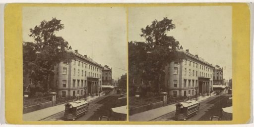 View of the Tremont House in Boston