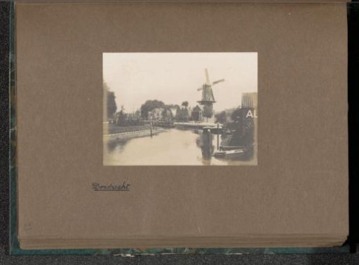 Spuihaven with windmill 'De Maagd' seen from the Vest in Dordrecht