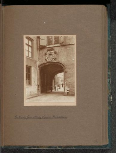 Entrance gate of the Abbey Square in Middelburg