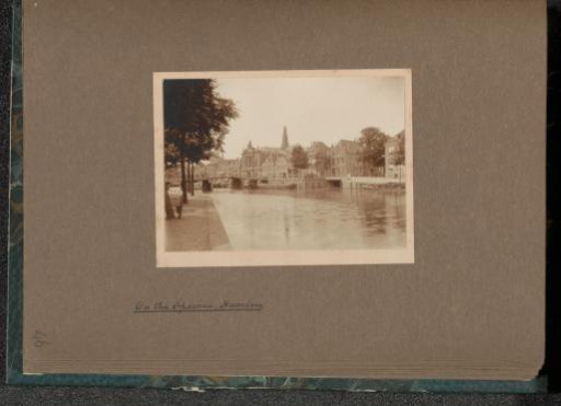 View of the Spaarne at Haarlem with the Sint-Bavokerk in the background