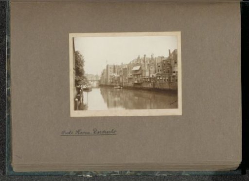 View of the Voorstraatshaven in Dordrecht with the Nieuwbrug and the Groothoofdspoort in the background