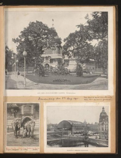 Berlin Zoo, elephants and Bahnhof Friedrichstrasse, Berlin