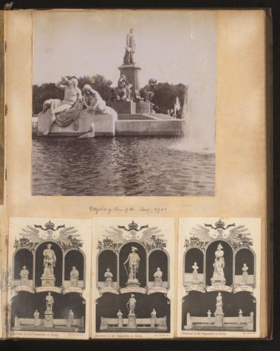 Bismarck National Monument and statues along the Siegesallee, Berlin