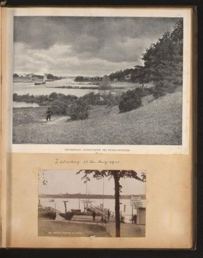 View of the Havel at Grunewald and a view of the Wannsee, Berlin