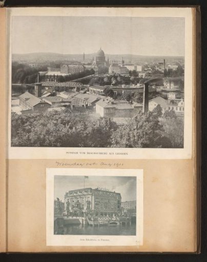 View of Potsdam and the Zum Schultheiss Restaurant, Potsdam