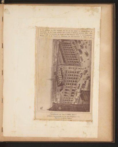 Reproduction of a drawing of a view of the Nathan Israel department store, Berlin