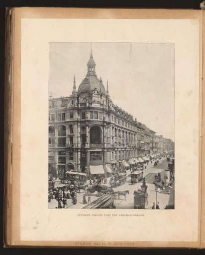 View of the corner of Leipziger Strasse and Friedrichstrasse, Berlin