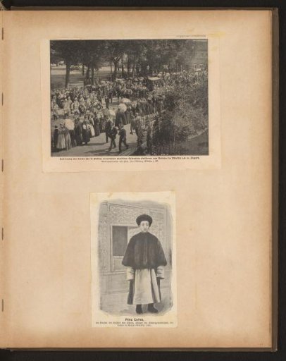 Mourning Procession for the Funeral of Clemens von Kettler and a Reproduction of a Drawn Portrait of Aisin Gioro Zaifeng