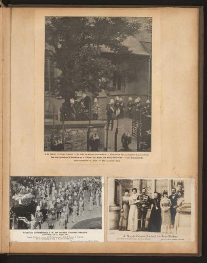 Three official occasions with the German imperial family