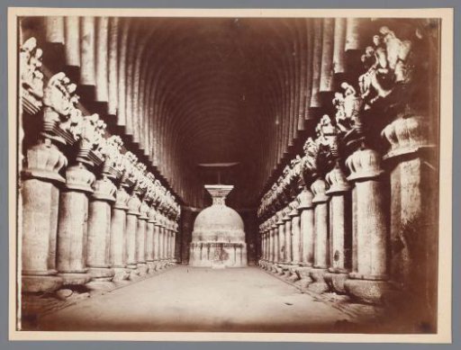 Chaitya in the Karli Caves near Mumbai, Maharashtra, India