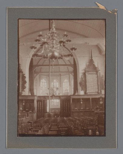 Interior of the Old Church in Maasland