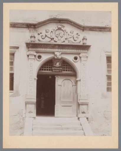 Entrance of the Königliches Progymnasium in Rothenburg ob der Tauber