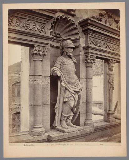 Statue of Mars in Heidelberg Castle