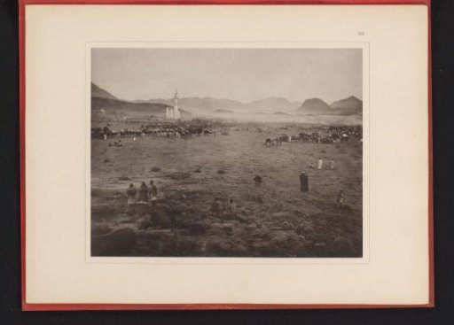 View of Muzdalifah, situated between Mina and the Plain of Arafat, during the Hajj