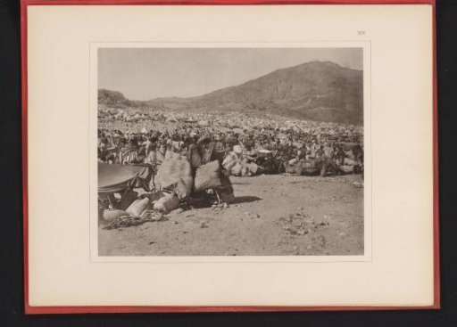 Pilgrim camp on the plain of Arafat during the Hajj