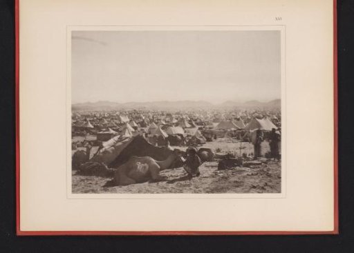 Pilgrim camp on the plain of Arafat during the Hajj