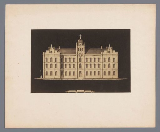 Tekening van het Aarstbisschoppelijk Seminarie te Driebergen