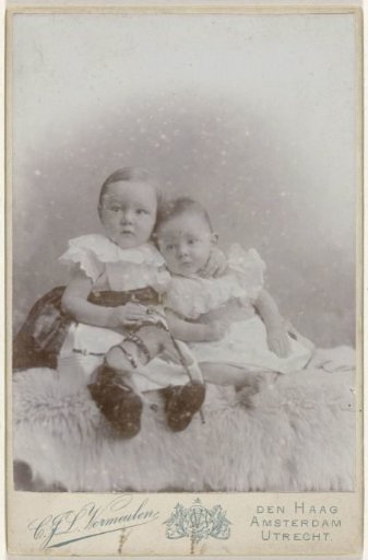 Portrait of two babies