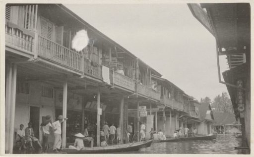Flooding in the streets of Singkawang