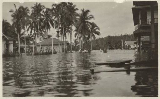 Flooding in the streets of Singkawang