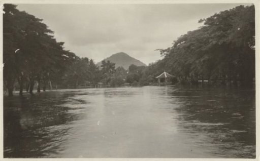 Submerged street in Singkawang